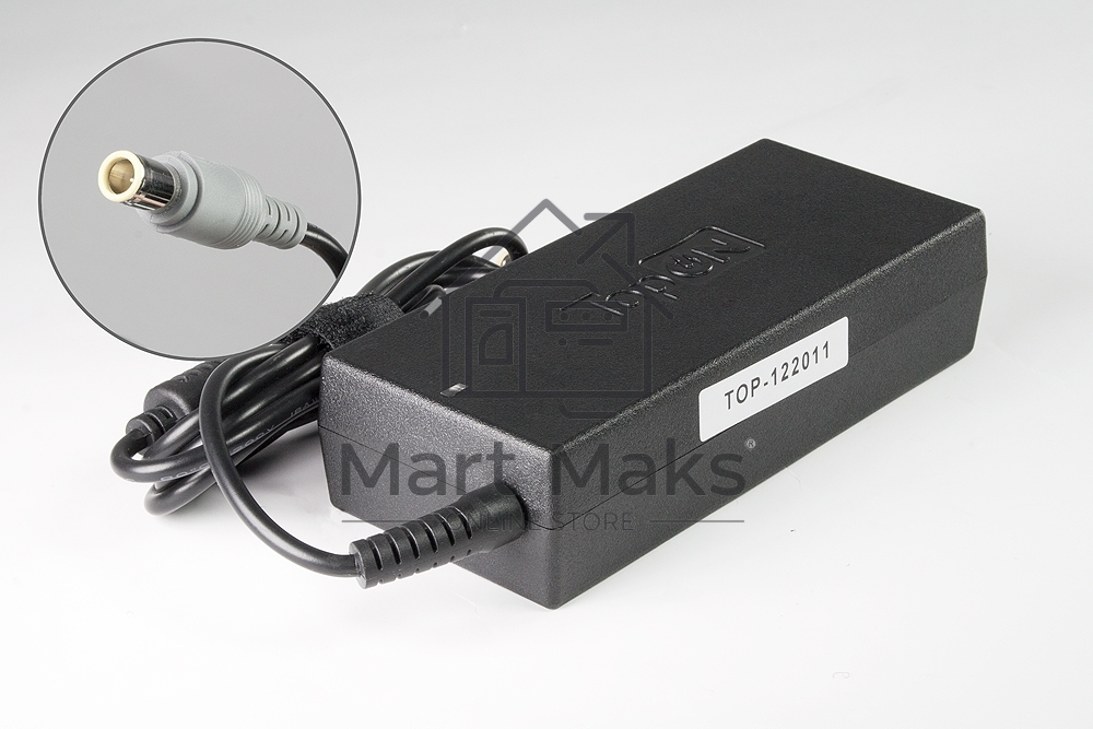 Блок питания для ноутбука IBM ThinkPad Z60 Z61 X60 X61 R60 R61 T60 T61 T400 T500 Lenovo 3000 C100 C200 N100 N200 (20V 4.5A 90W) TopON