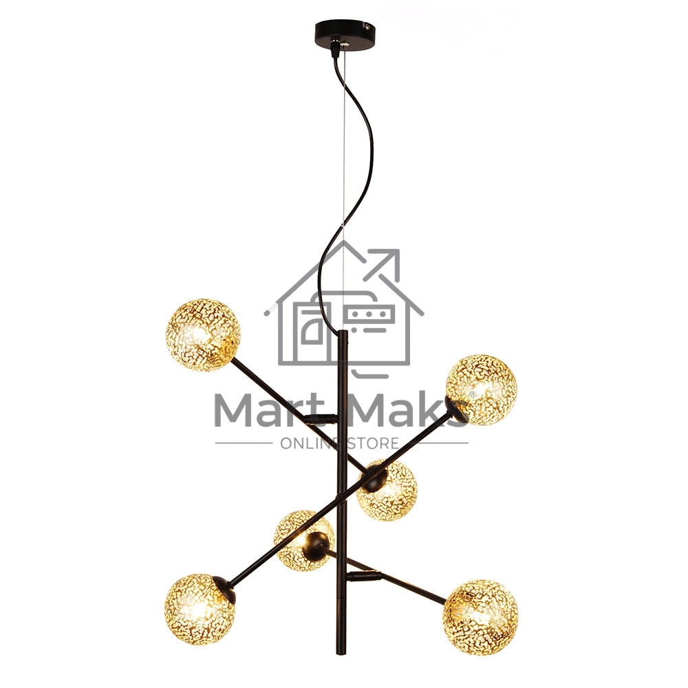 Светильник подвесной HIPER H819-0 6G96Вт BLACK/GOLD
