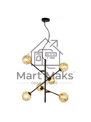 Светильник подвесной HIPER H819-0 6G96Вт BLACK/GOLD