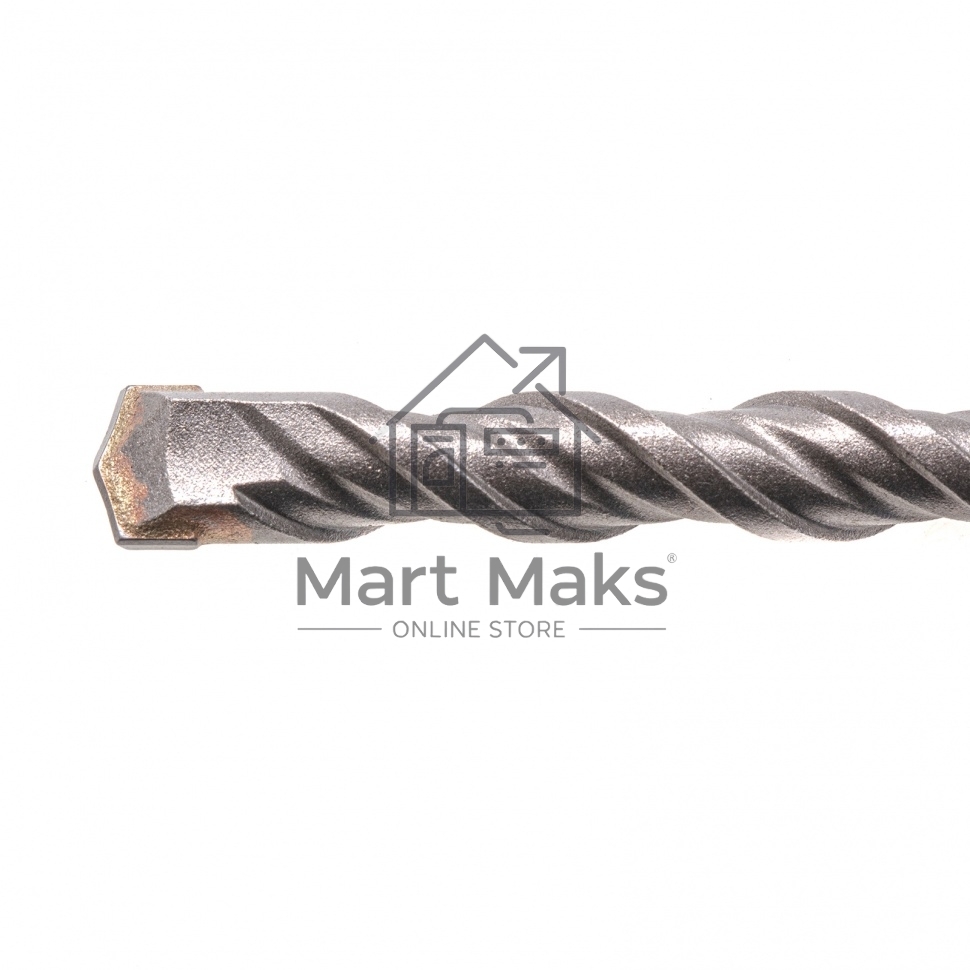 Бур по бетону, двойная спираль, Cobalt W-tip, 10x160 мм, SDS PLUS Denzel