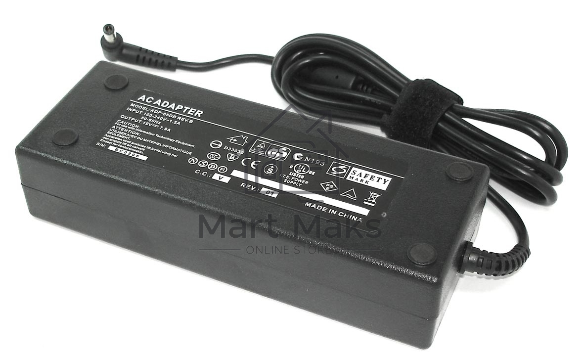 Блок питания (сетевой адаптер) для ноутбуков Acer 19V 7.9A 5.5x2.5, REPLACEMENT