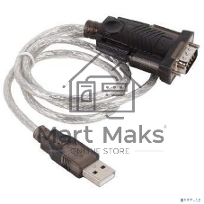 Кабель-адаптер USB AM <-> COM DB9M(RS232) Orient USS-101N18, chipset Prolific PL2303TA, поддержка Win 8/8.1, 1.8м, крепление винты