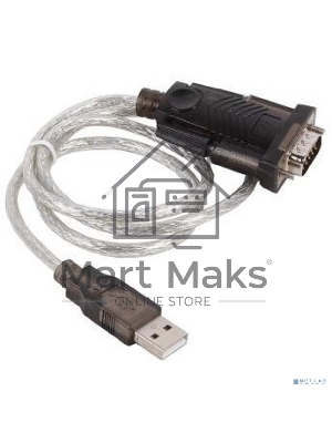 Кабель-адаптер USB AM <-> COM DB9M(RS232) Orient USS-101N18, chipset Prolific PL2303TA, поддержка Win 8/8.1, 1.8м, крепление винты