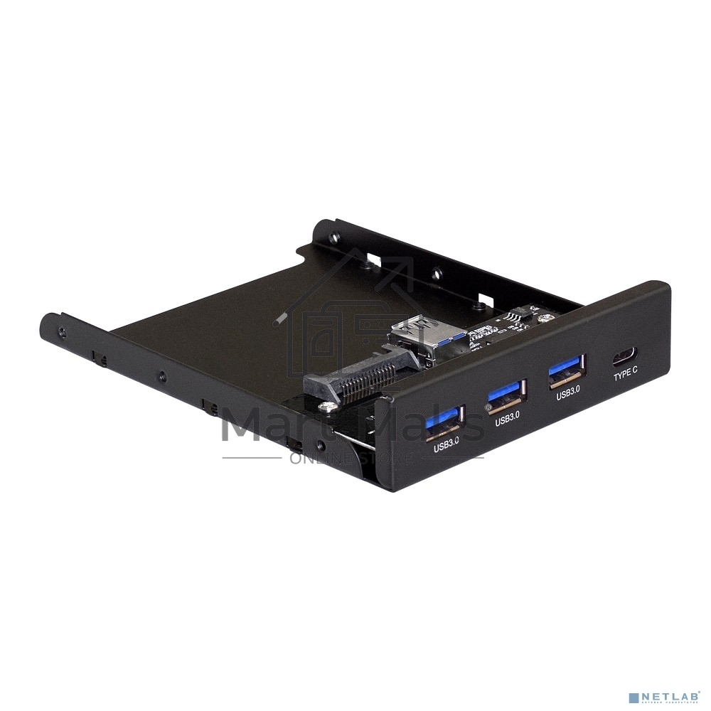 Планка USB на переднюю панель ExeGate U3H-623, 3,5