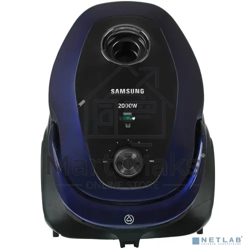 Пылесос Samsung SC20M255AWB синий, 460/2000 Вт, уборка сухая, пылесборник мешок 2.5 л