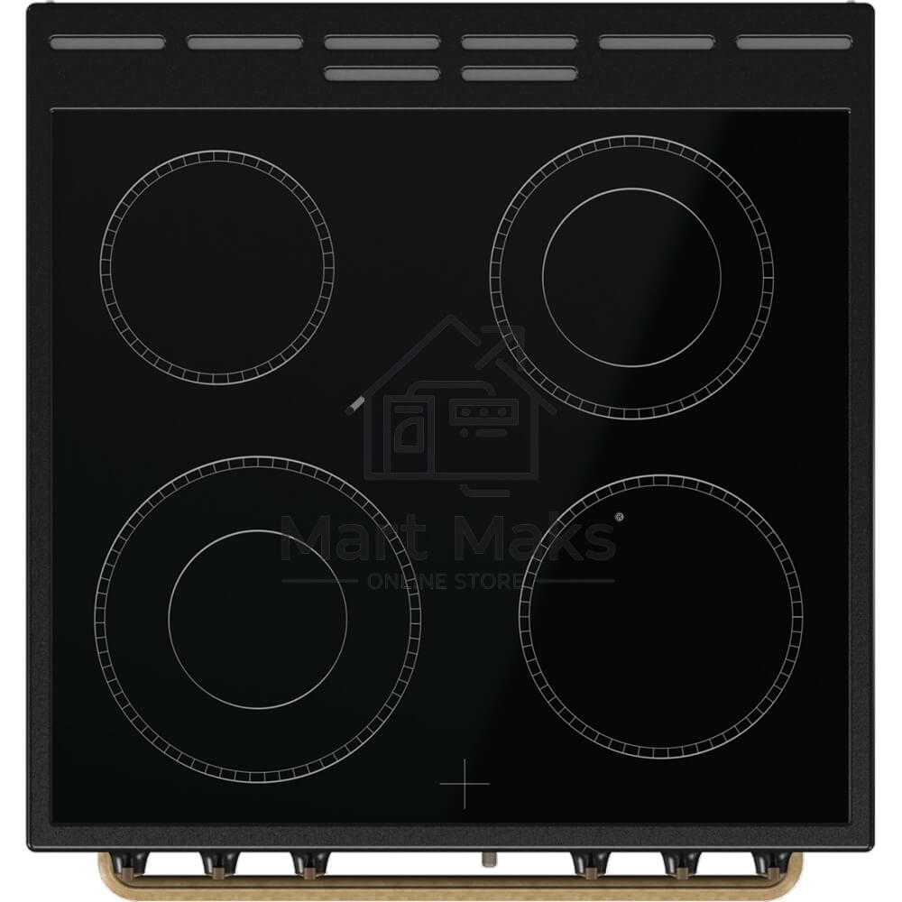 Плита электрическая Gorenje GECS6B71CLB черный, конфорок 4 электрических, духовка 71 л, 60 см x 85 см x 60 см
