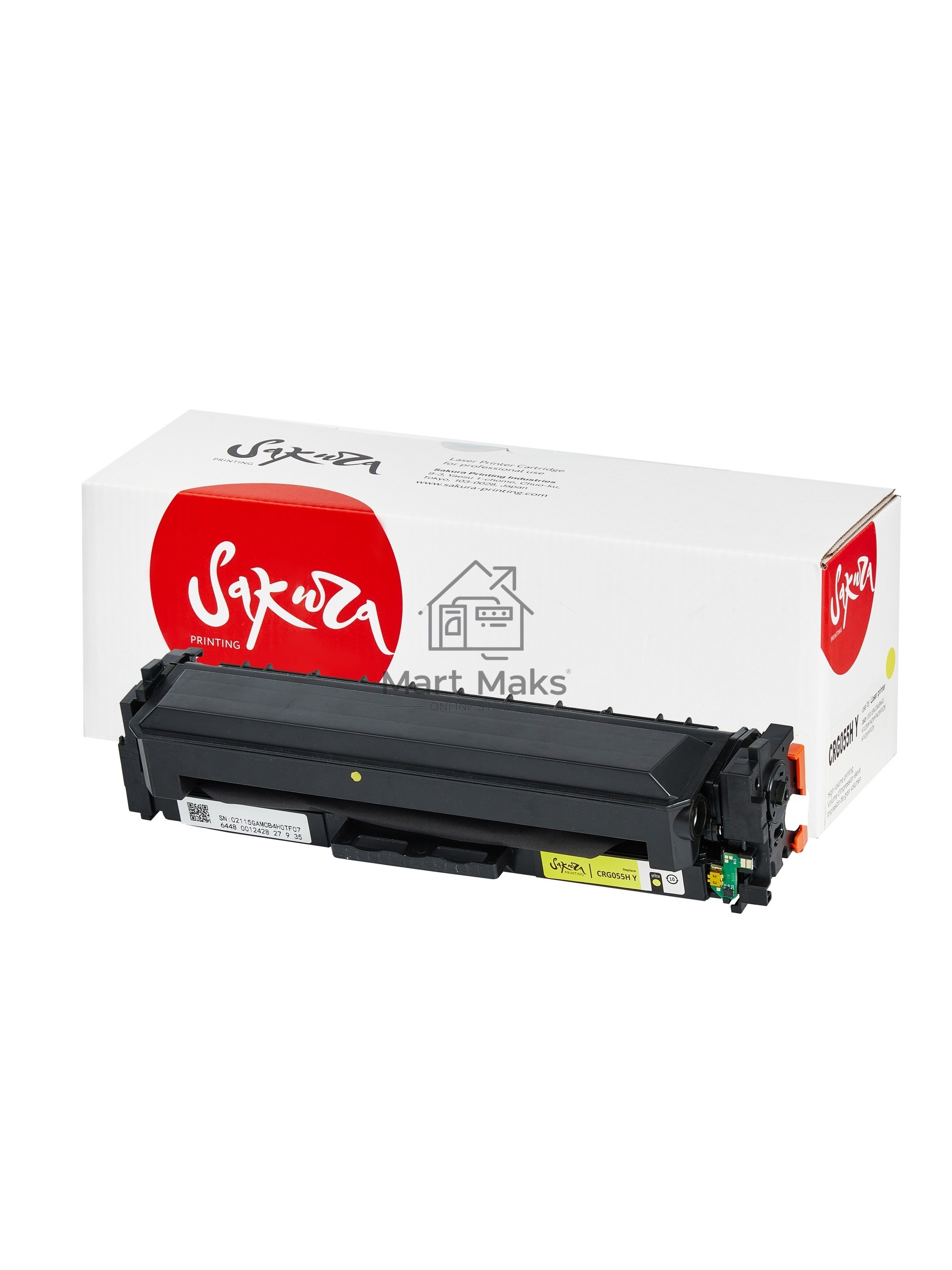 Картридж лазерный Sakura 055HY (3017C002) для Canon MF742/MF746CX/MF744CDW/LBP664CX/LBP663CDW/400M454DN/400M454DW/400M479DW/400M479FDN/400M479FDW, желтый, 5900 к. (чип без счетчика копий)