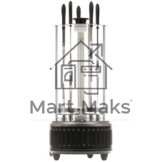 Электрошашлычница Centek CT-1461 -1000Вт, нагреватель из стали, Кнопка Вкл/выкл, вращ 12раз/мин