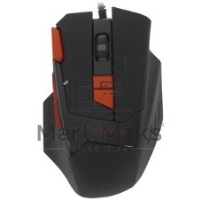 Мышь проводная Qumo Predator M80 черный, 3200 dpi, USB, кнопки - 8