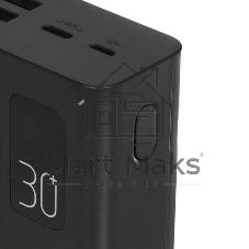 Портативный аккумулятор Perfeo Powerbank MOUNTAINS 30000 mAh/LED дисплей/PD + QC 3.0/Type-C/4 USB/Выход: 3A, max 22.5W White (PF_D0162)
