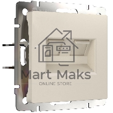 Розетка двойная Werkel Ethernet RJ-45 (айвори матовый) W1181162