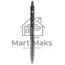Ручка шариковая автоматическая Deli X-tream EQ02120 черный, d=0.7мм, черные чернила, сменный стержень, линия 0.4мм