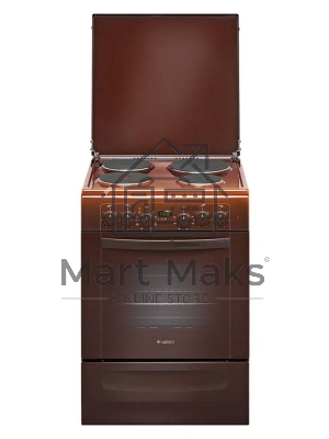 Плита электрическая Gefest 6140-03 0001 коричневый, конфорок 4 электрических, духовка 55 л, 60 см x 85 см x 60 см
