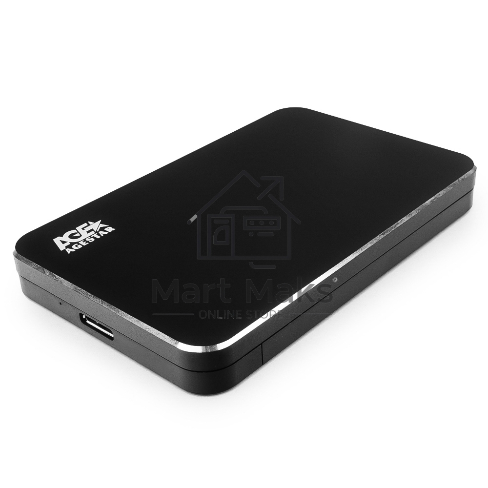 Внешний корпус для HDD AgeStar 3UB2A18 SATA алюминий черный 2.5
