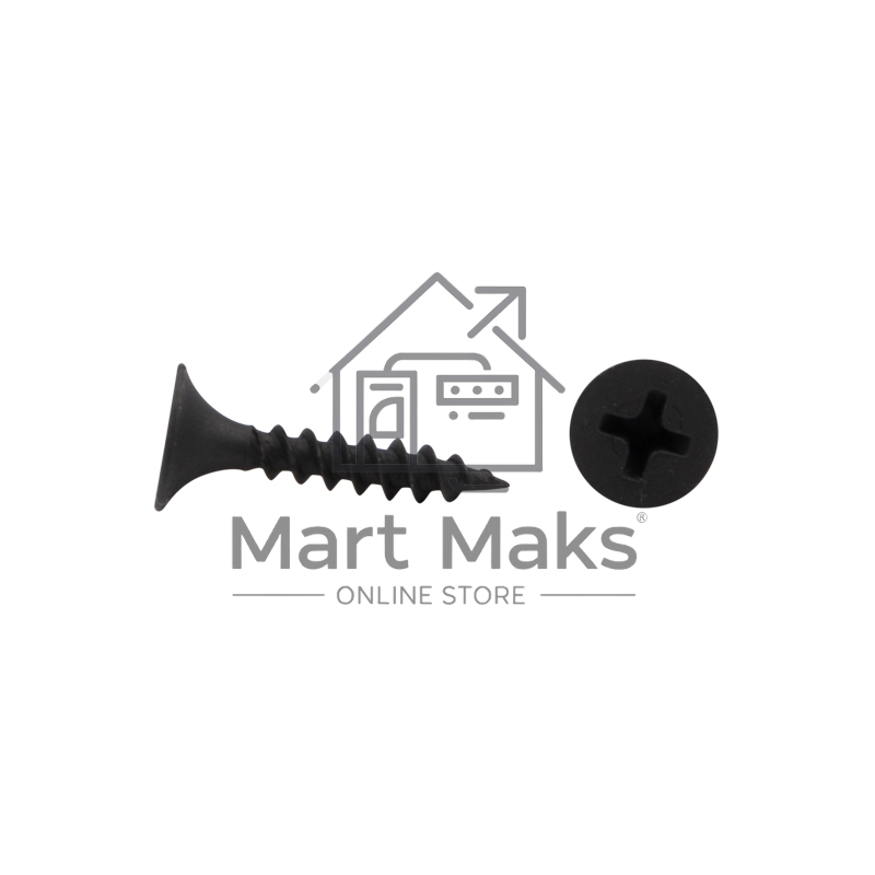 Саморез гипсокартон-металл KRANZ 3.5х19, пакет (50 шт./уп.)