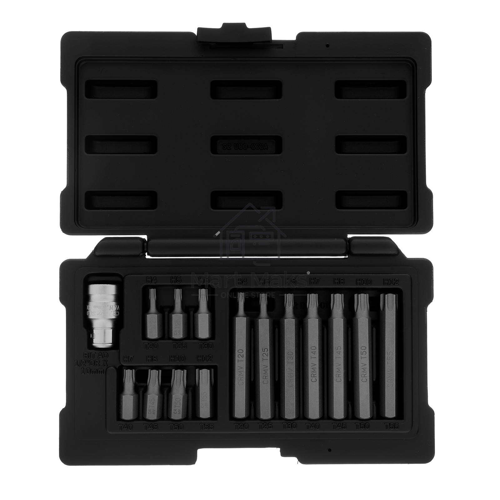 Набор бит TORX, хвостовик-шестигранник, 10 мм, CrV, 15 предм. Stels