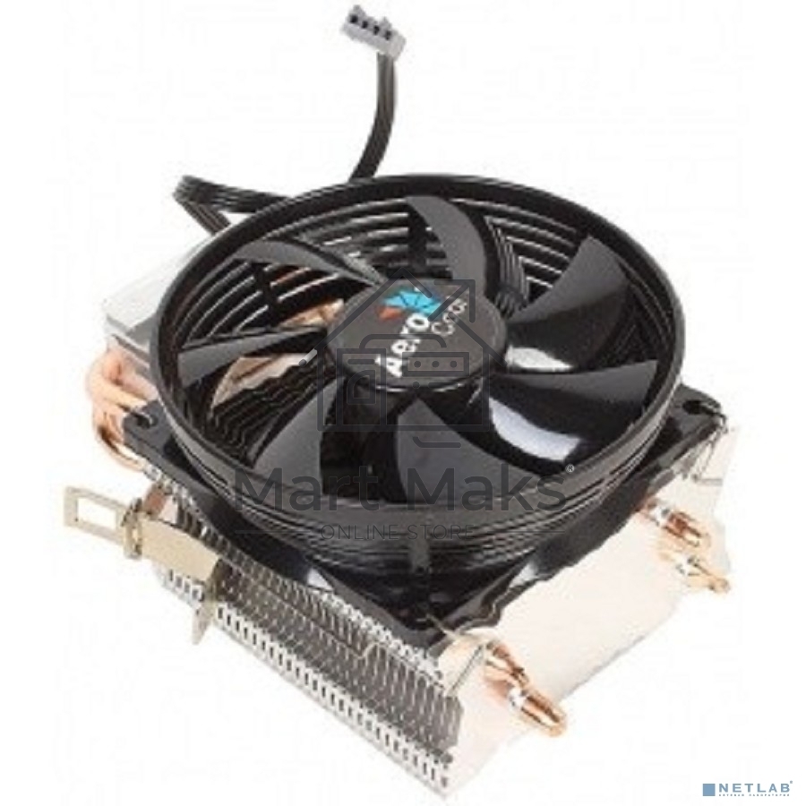Кулер для процессора AeroCool / Formula Verkho 2 серебристый, 90 мм, алюминий/медь, 2000 об/мин, 25 дБ, 4 pin, 110 Вт, 125 мм