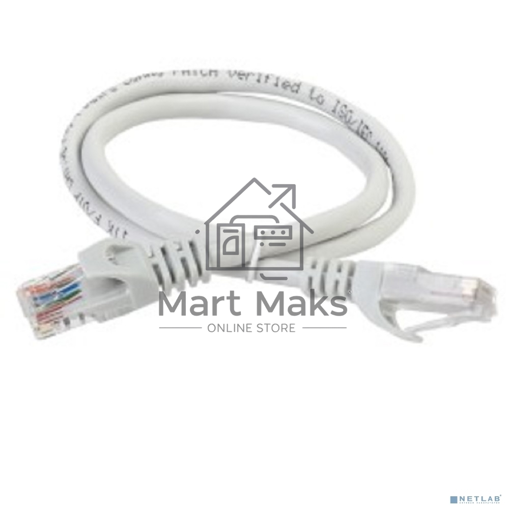 Коммутационный шнур ITK PC01-C5EU-02M (патч-корд), кат.5Е UTP, 0,2м, серый