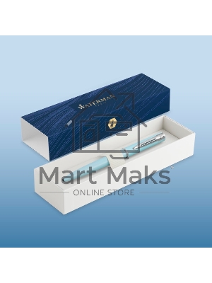 Ручка шариковая Waterman Graduate Allure Pastel Colors (2105224) Baby Blue Lacquer M син. черн. подар.кор.