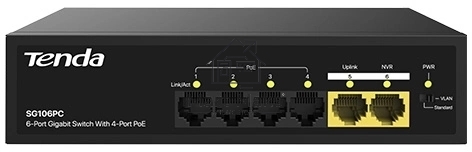 Коммутатор TENDA SG106PC 6PORT 10/100/1000M