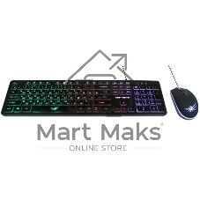 Комплект клавиатура+мышь Dialog KMGK-1707U проводной, USB, 1600 DPI, белый
