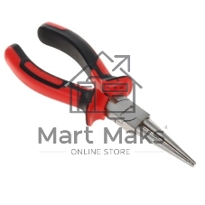 Круглогубцы Matrix 17355 NICKEL 160 мм, никелированные, двухкомпонентные рукоятки