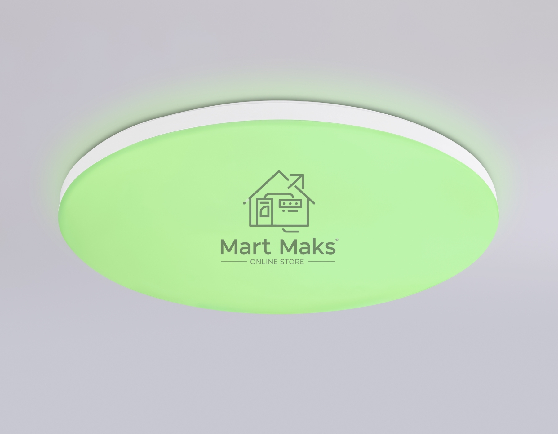 Умный светодиодный светильник FZ2001 WH белый IP54 20W 3000K-6500K+RGB Wi-Fi Алиса/Tuya/Smart Home/Alexa D300*55 (ПДУ ИК)