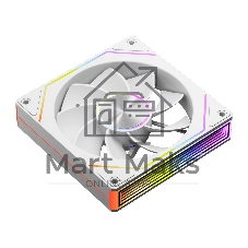 Кулер для корпуса Case Cooler PCCooler FG120R ARGB WH Reverse (120x120x25mm, 4-pin PWM, ARGB, 54CFM, 28.4dBA, 1800RPM, White)