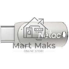 Флешка USB Netac U785C (NT03U785C-064G-32PN), 64Gb, USB 3.0/TypeC, R/W 110/45, серебристый