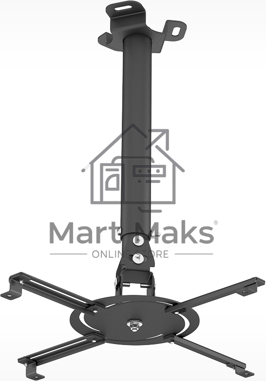 Кронштейн для проектора Holder PR-104-B черный макс.20кг потолочный поворот и наклон