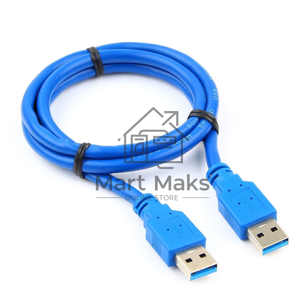 Кабель Gembird/Cablexpert Pro CCP-USB3-AMAM-1M, AM/AM, 1м, экран, синий