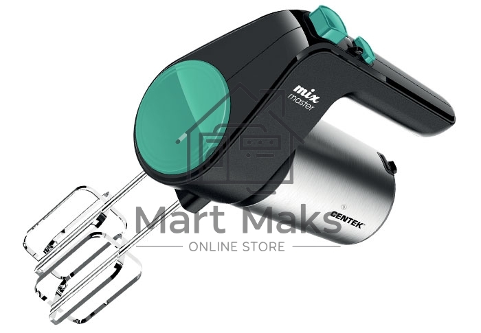 Миксер Centek CT-1123 (черн/сталь)