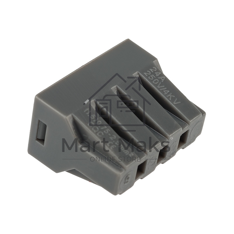 Экспресс-клемма с пастой, 8-проводная до 2,5 мм², серая (50 шт./уп.) (773-308) Rexant