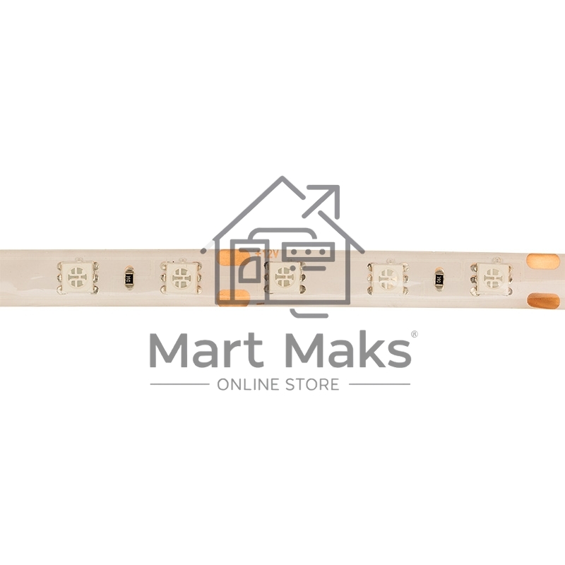 Лента LED силикон, 10 мм, IP65, SMD 5050, 60 LED/m, 12 V, цвет свечения синий