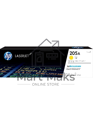 Картридж лазерный HP 205A желтый для HP LaserJet M180/M181 900 страниц.