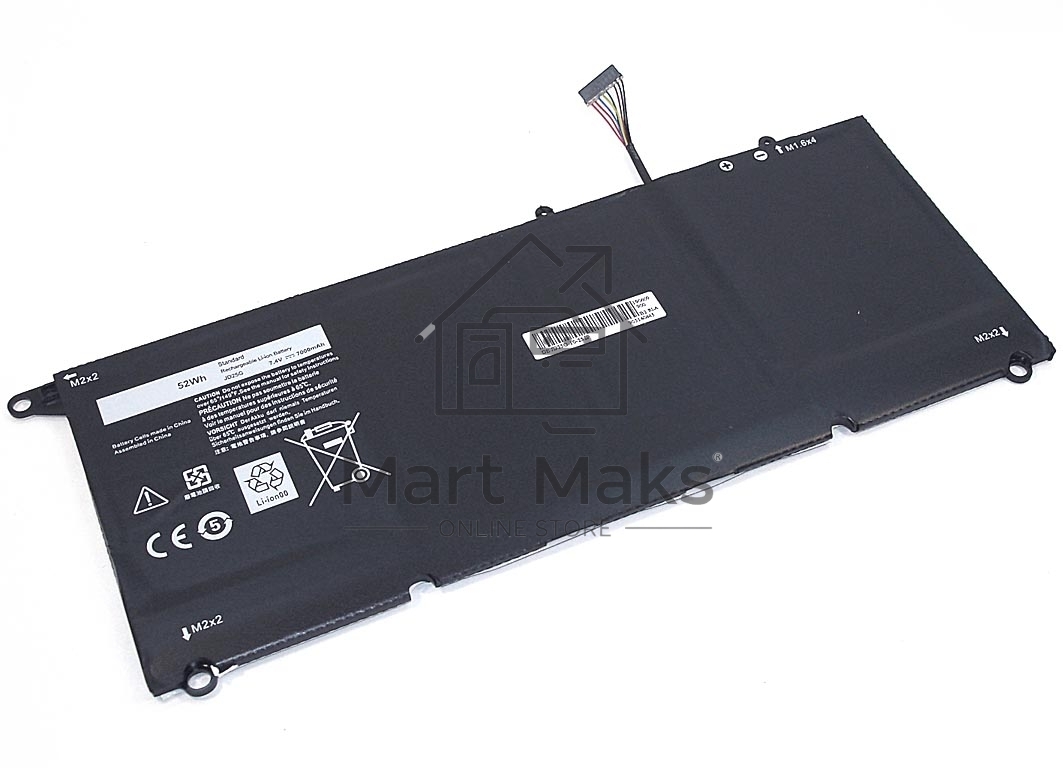 Аккумуляторная батарея для ноутбука Dell XPS 13 9343 9350 7.4V 52Wh черный OEM