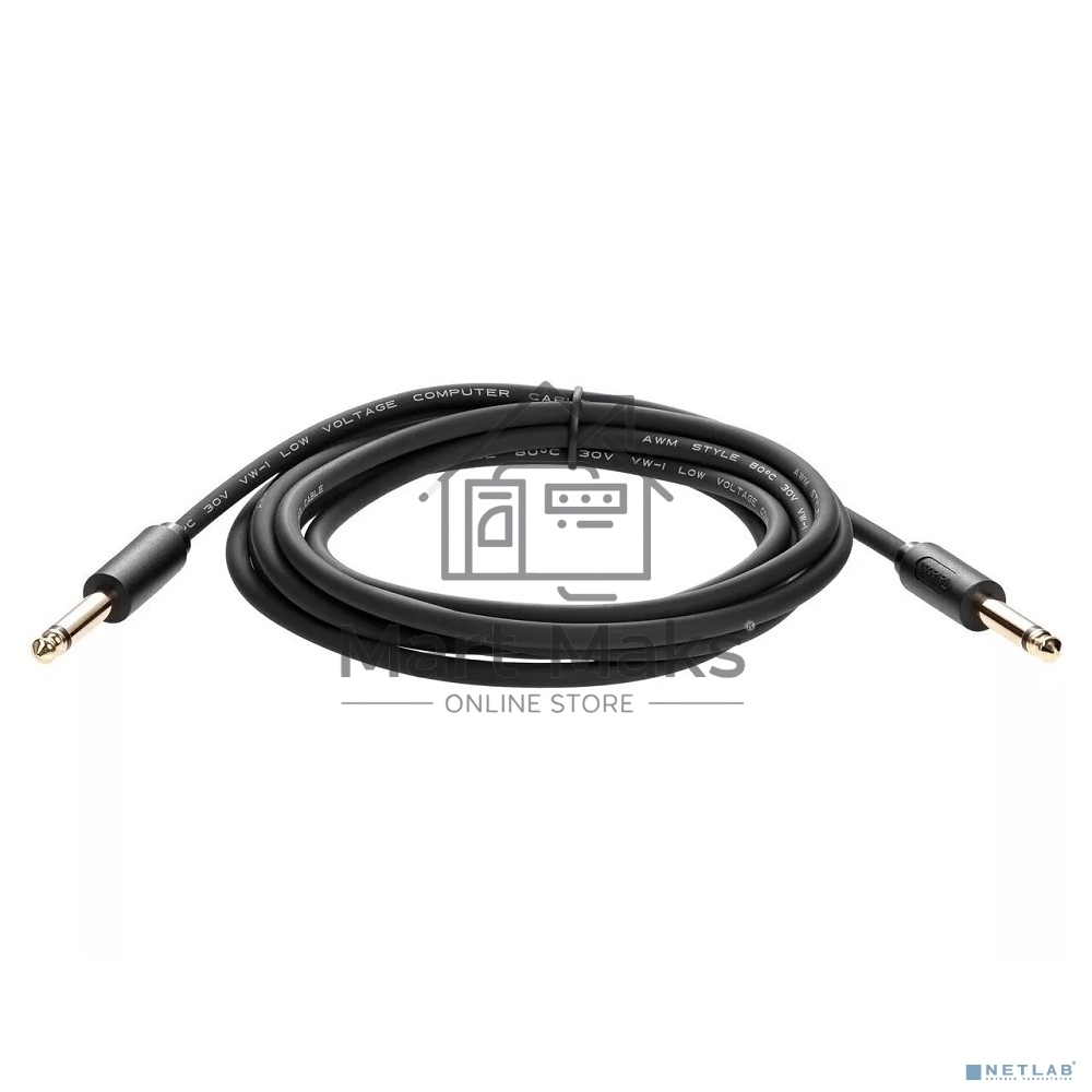 Кабель-соединит 6.35ST(M)/6.35 ST(M), 3м, Telecom PRO <TAV6166-3M>