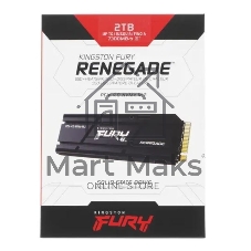 Накопитель SSD Kingston Fury Renegade, 2Tb, PCIe 4.0 x4, M.2 2280, NVMe, R/W 7300/7000