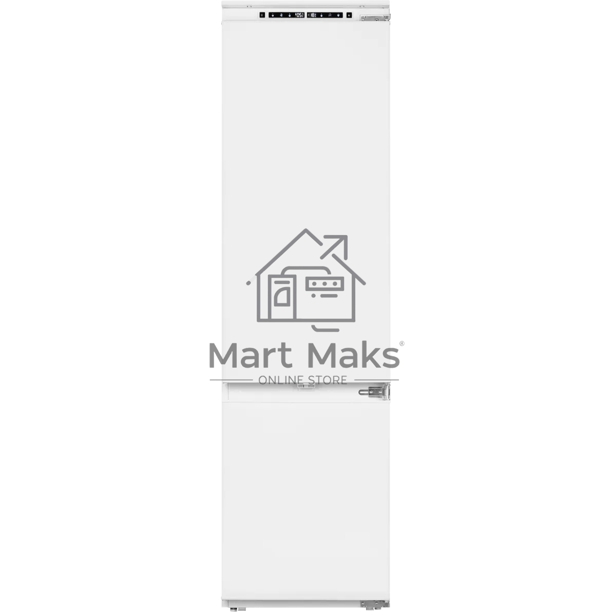 Встраиваемый холодильник Kuppersberg RBN 1960, High-Tech, объем 267 л, скользящий фасад, электронное управление, No Frost, антибактериальный пластик, звуковой сигнал при открытой дверце, перенавешиваемые двери, LED освещение, уровень шума 41 дБ, энергоэфф