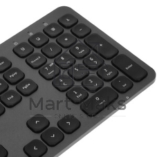 Комплект клавиатура+мышь Oklick 300M беспроводной, USB, 1600 DPI, серый/чёрный