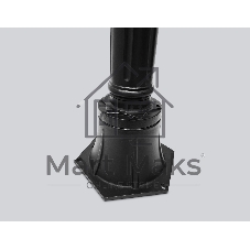 Светильник Ambrella light ST2037 BK/CL черный/прозрачный IP54 E27 max 40W D150*1100
