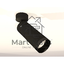 Светильник Ambrella Light XM6313011 SBK/PBK черный песок/черный полированный MR16 GU5.3 (A2210, C6302, A2061, C6313, N6131)