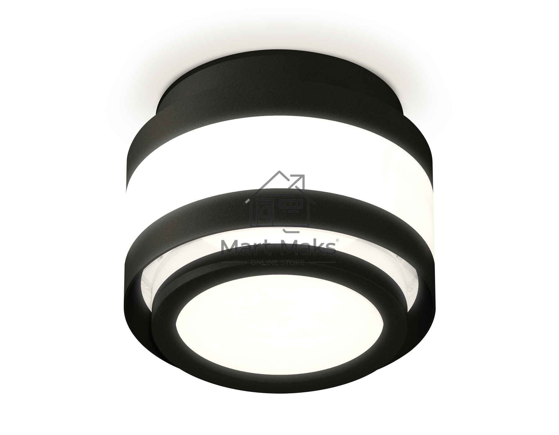Светильник Ambrella Light XS8420002 SBK/FR черный песок/белый матовый GX53 (C8420, N8415)