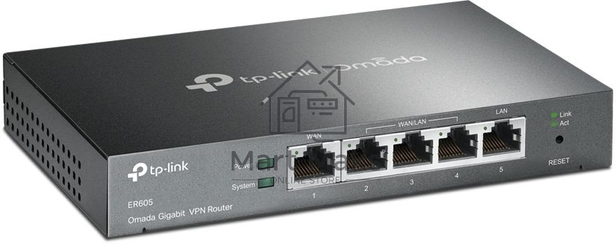 Роутер TP-Link SafeStream ER605 10/100/1000BASE-TX черный