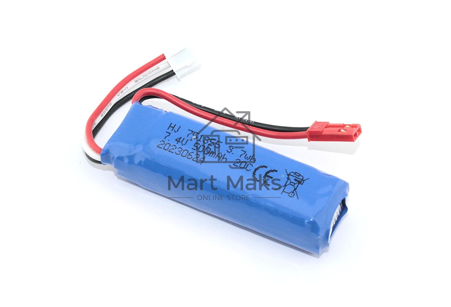 Аккумулятор Li-Pol 7.4v 751855 500mah JST