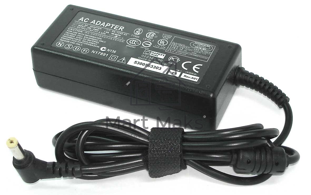 Блок питания (сетевой адаптер) для ноутбуков Delta 19V 3.42A 5.5x1.7, REPLACEMENT