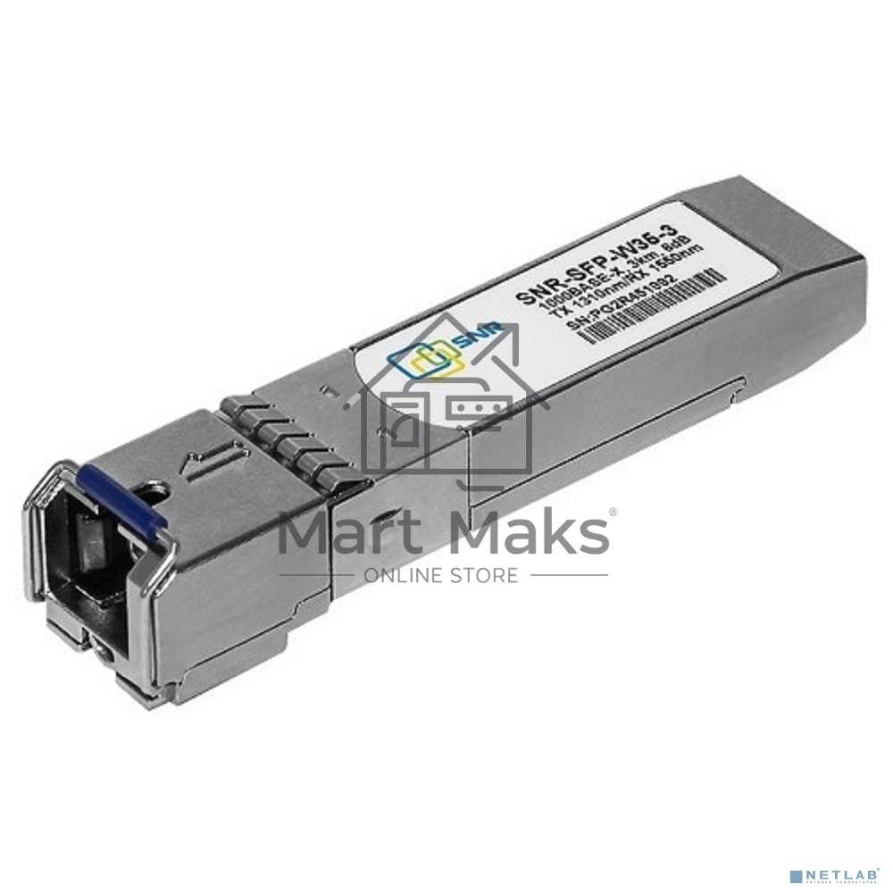Модуль SNR SFP WDM, дальность до 3км (6dB), 1310нм
