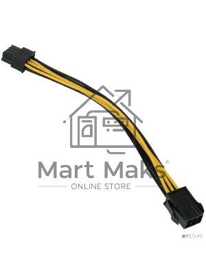 Кабель питания PCIe Cablexpert CC-PSU-68-20CM, PCIe 6pin(M)/PCIe 8pin(F), 20см, пакет