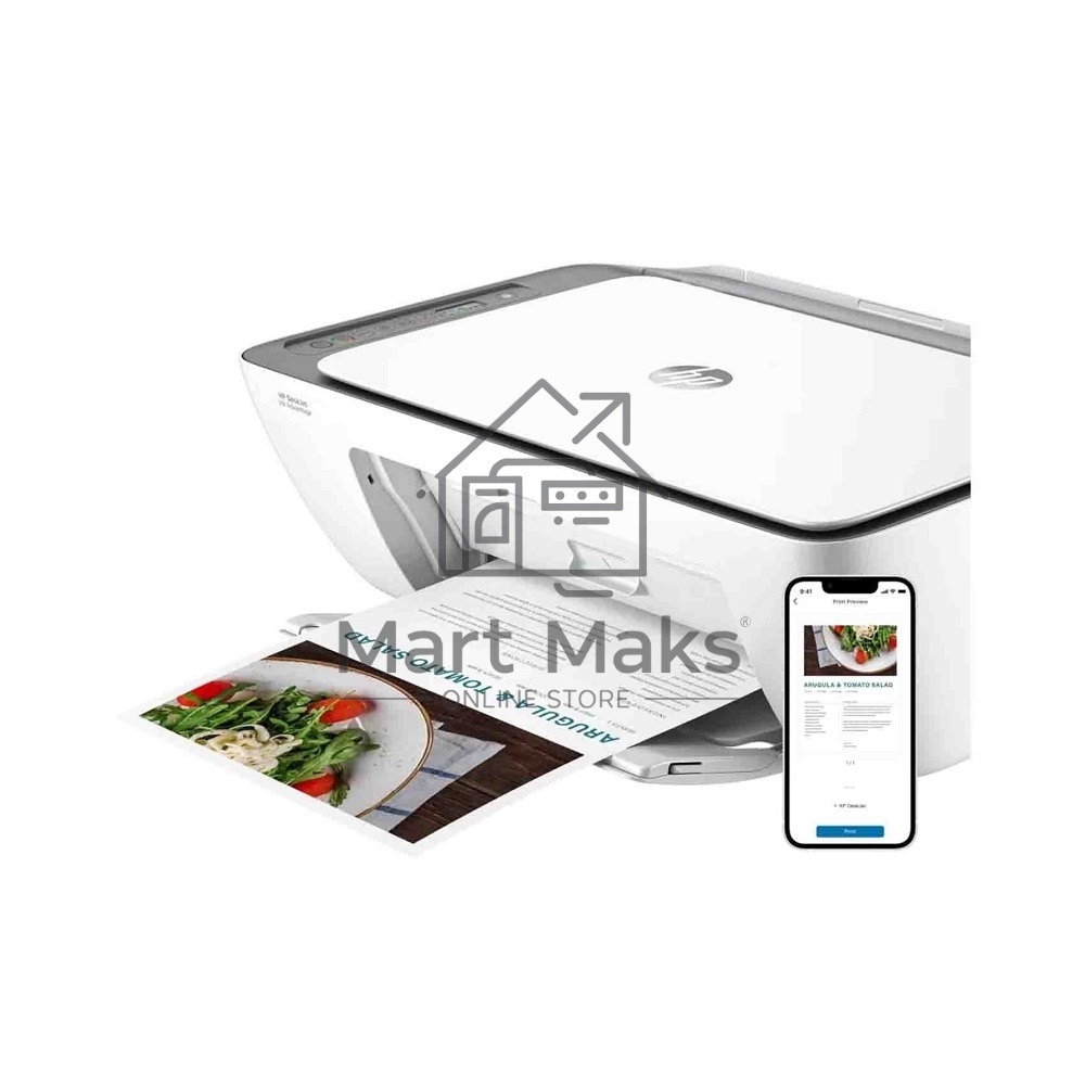 МФУ струйный HP DeskJet Ink Advantage 2875 (60K47C), A4, цветной, печ. 7.5 стр/мин. (ч/б) 5.5 стр/мин. (цвет), 1200x1200 dpi, USB, Wi-Fi