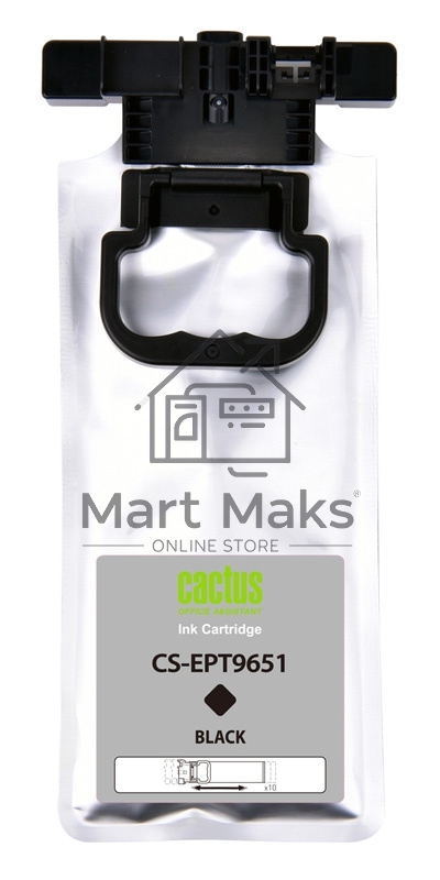 Картридж струйный Cactus CS-EPT9651 черный (187мл) для Epson WorkForce Pro WF-M5299DW/M5799DWF